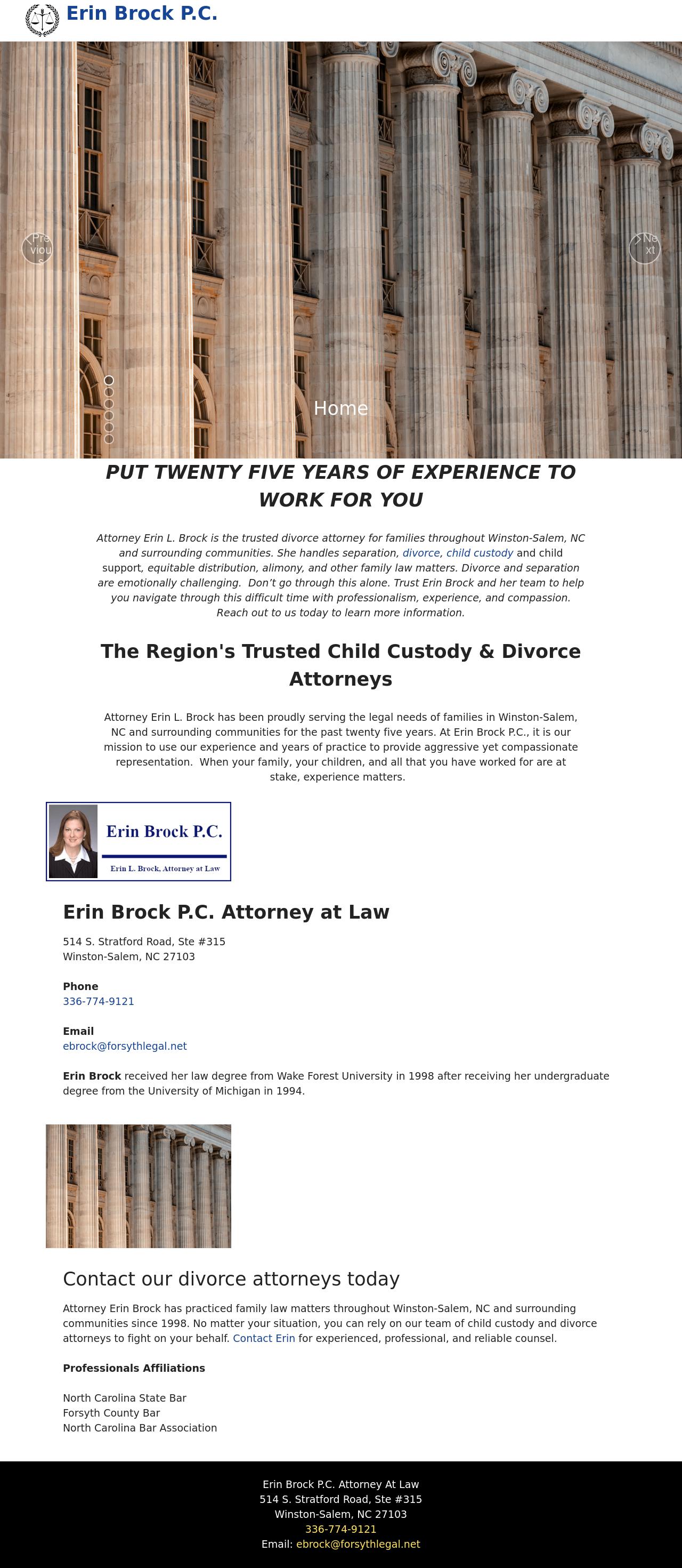 Brock, Erin PC - Winston Salem NC Lawyers