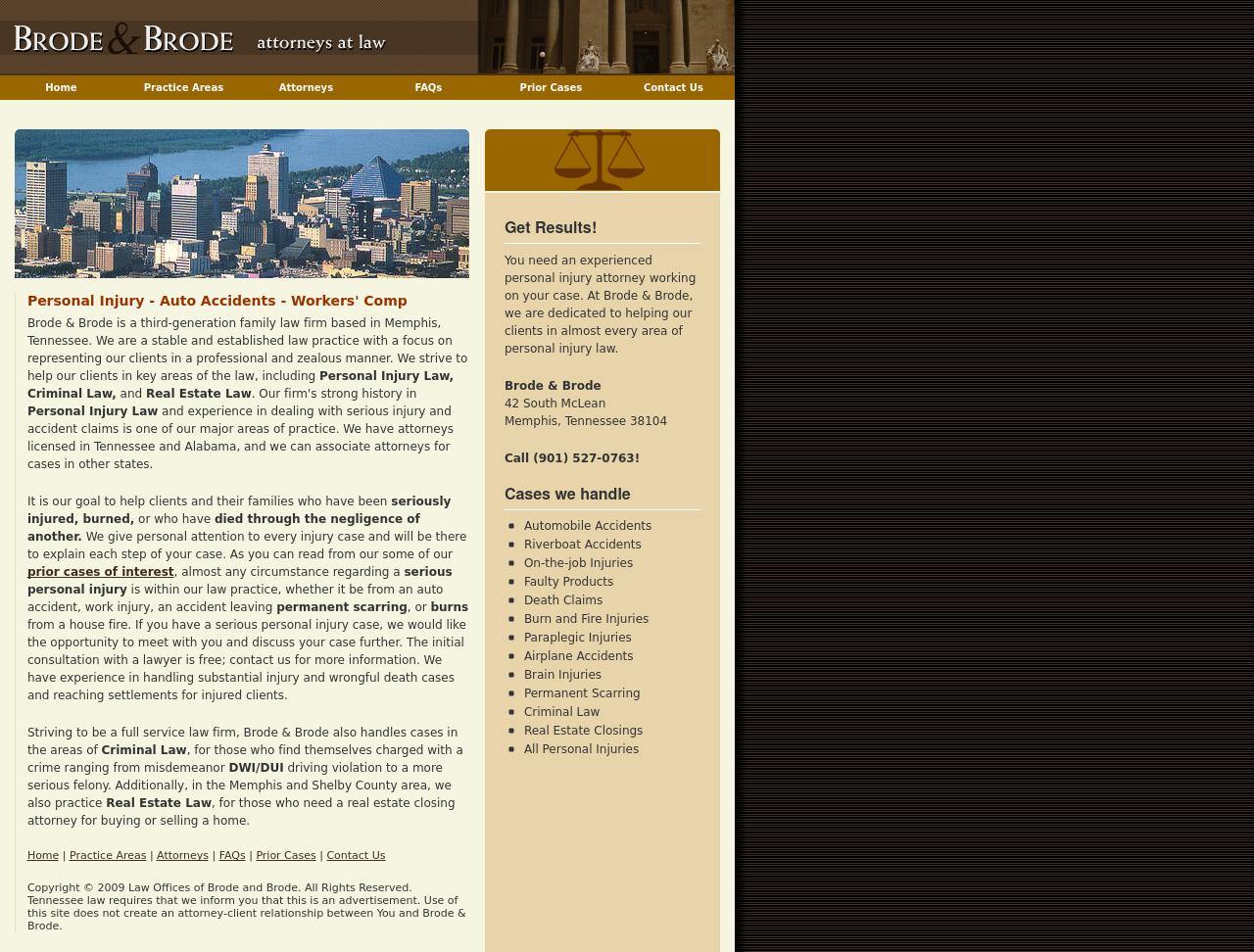 Brode, Robert M - Memphis TN Lawyers