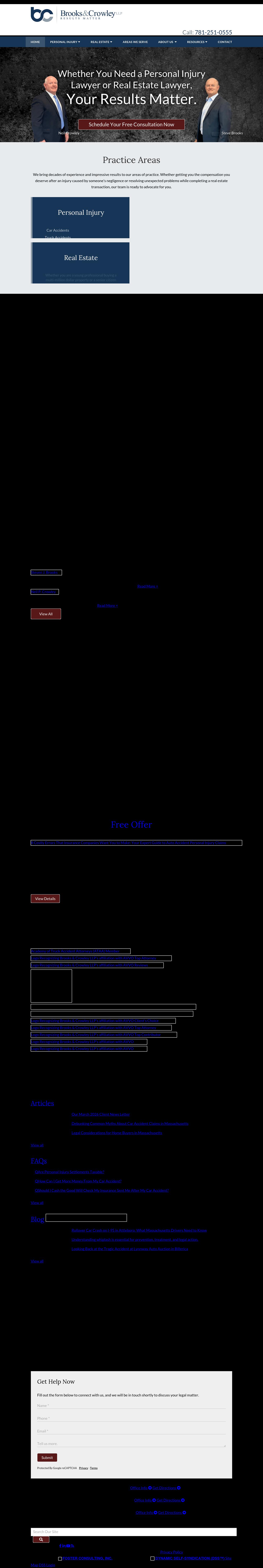 Brooks & Crowley LLP - Dedham MA Lawyers
