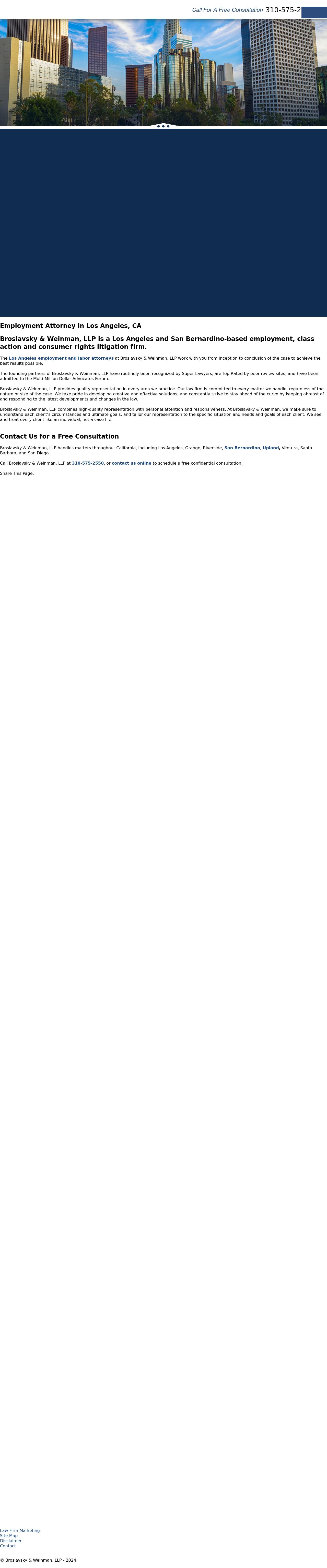 Broslavsky & Weinman, LLP - Los Angeles CA Lawyers