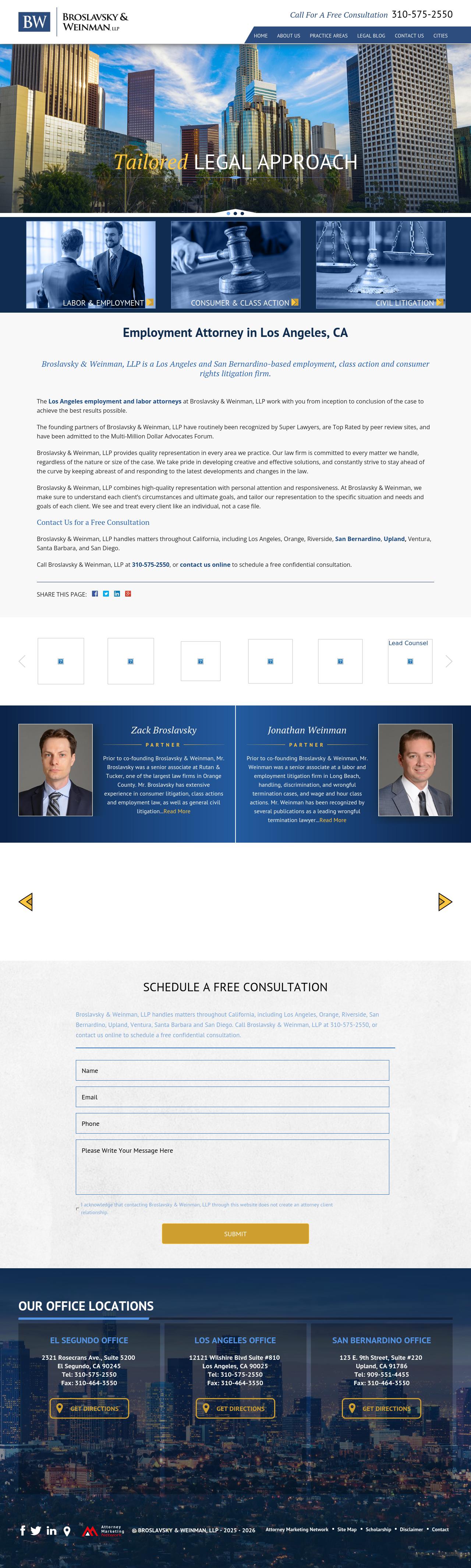 Broslavsky & Weinman, LLP - Los Angeles CA Lawyers