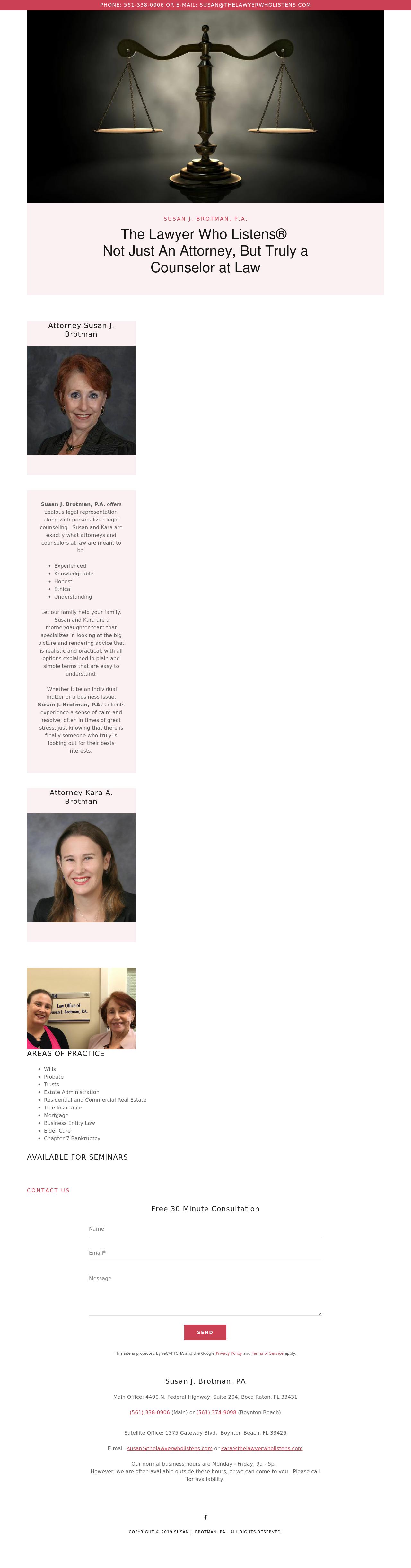 Brotman, Susan J - Boca Raton FL Lawyers
