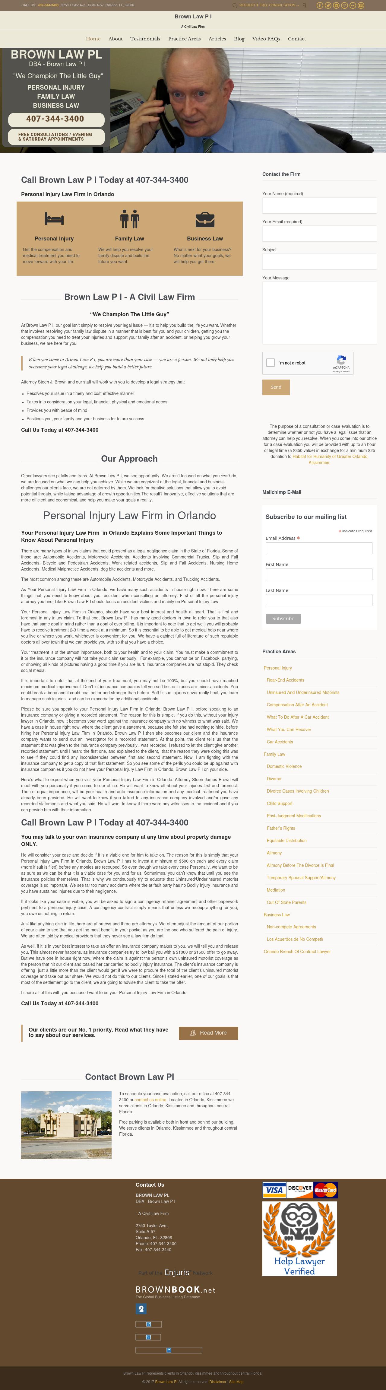 Brown Law, P.L. - Orlando FL Lawyers