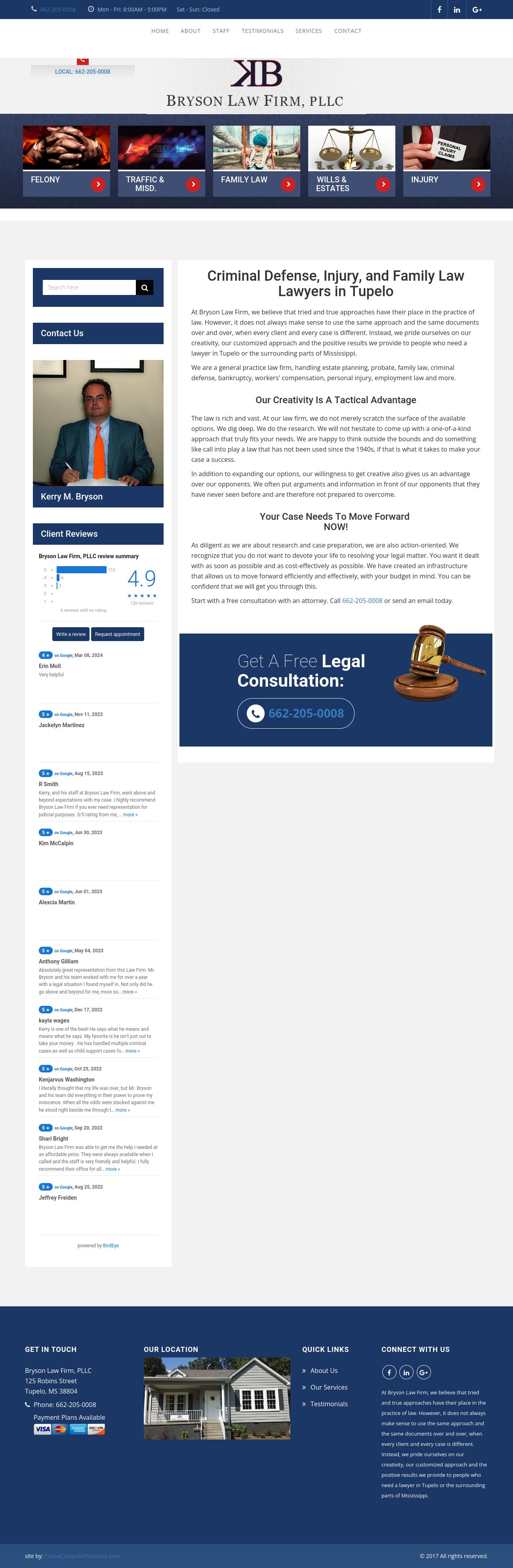 Bryson Law Firm, PLLC - Tupelo MS Lawyers