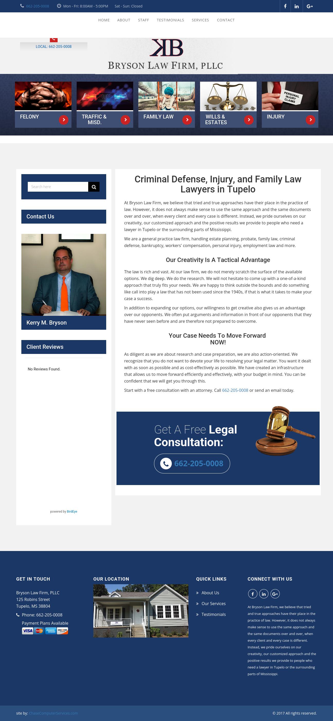 Bryson Law Firm, PLLC - Tupelo MS Lawyers