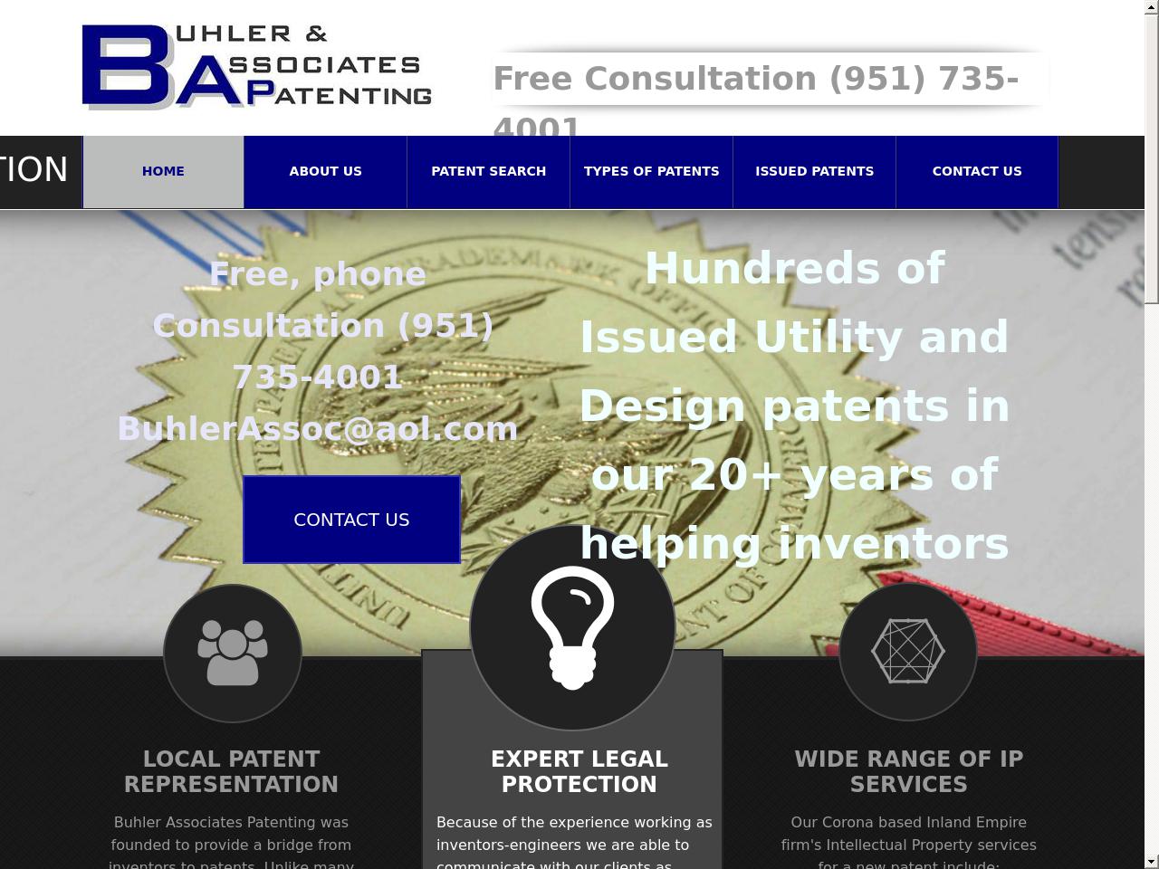 Buhler & Associates Patent Law - Corona CA Lawyers