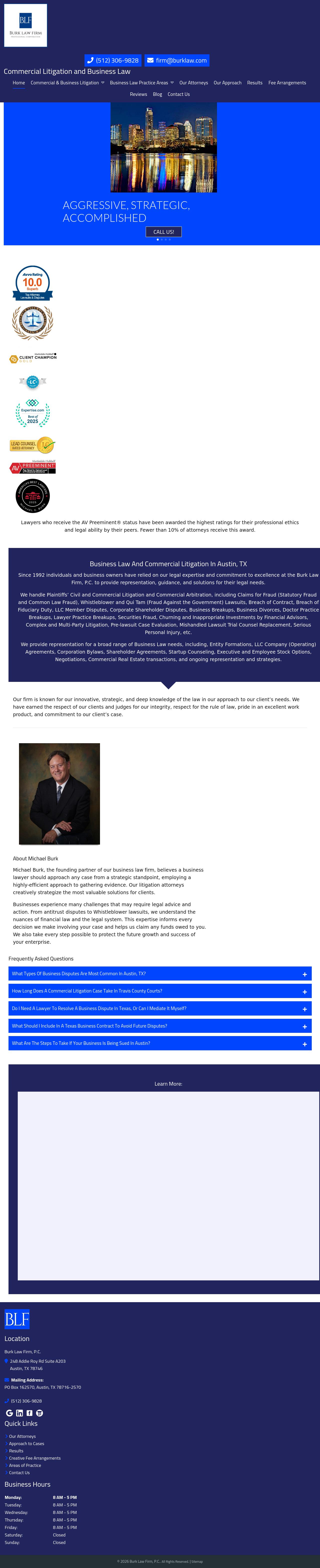 Burk Law Firm, P.C. - Austin TX Lawyers