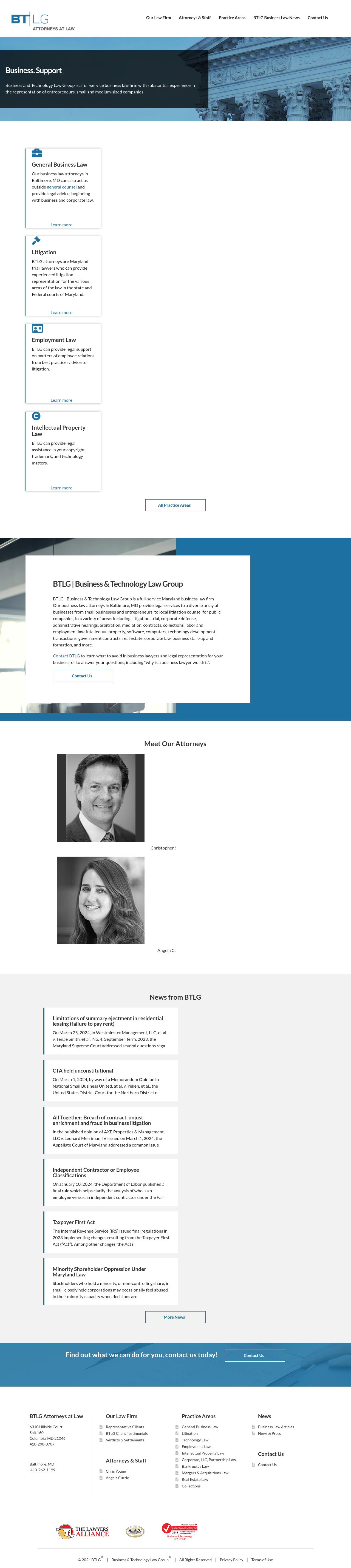 Business & Technology Law Group - Columbia MD Lawyers