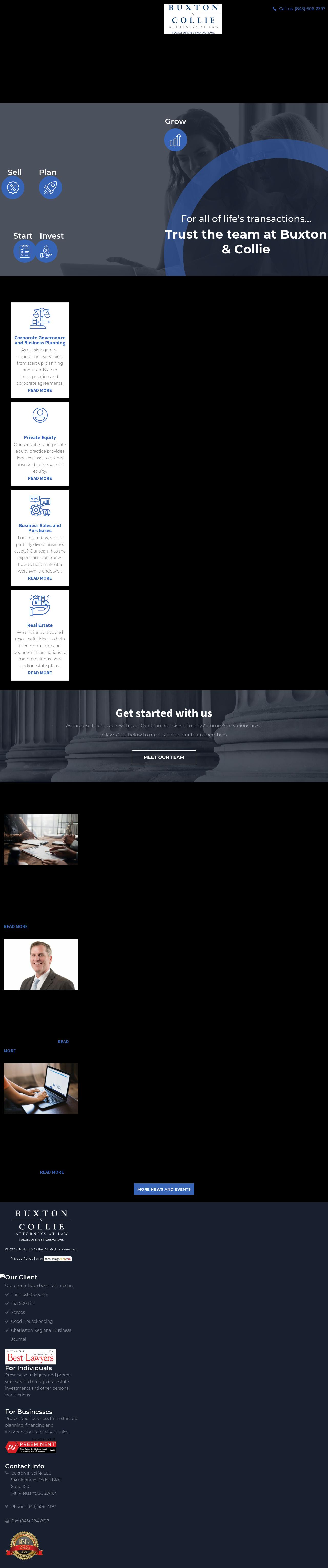 Buxton & Collie, LLC - Mount Pleasant SC Lawyers