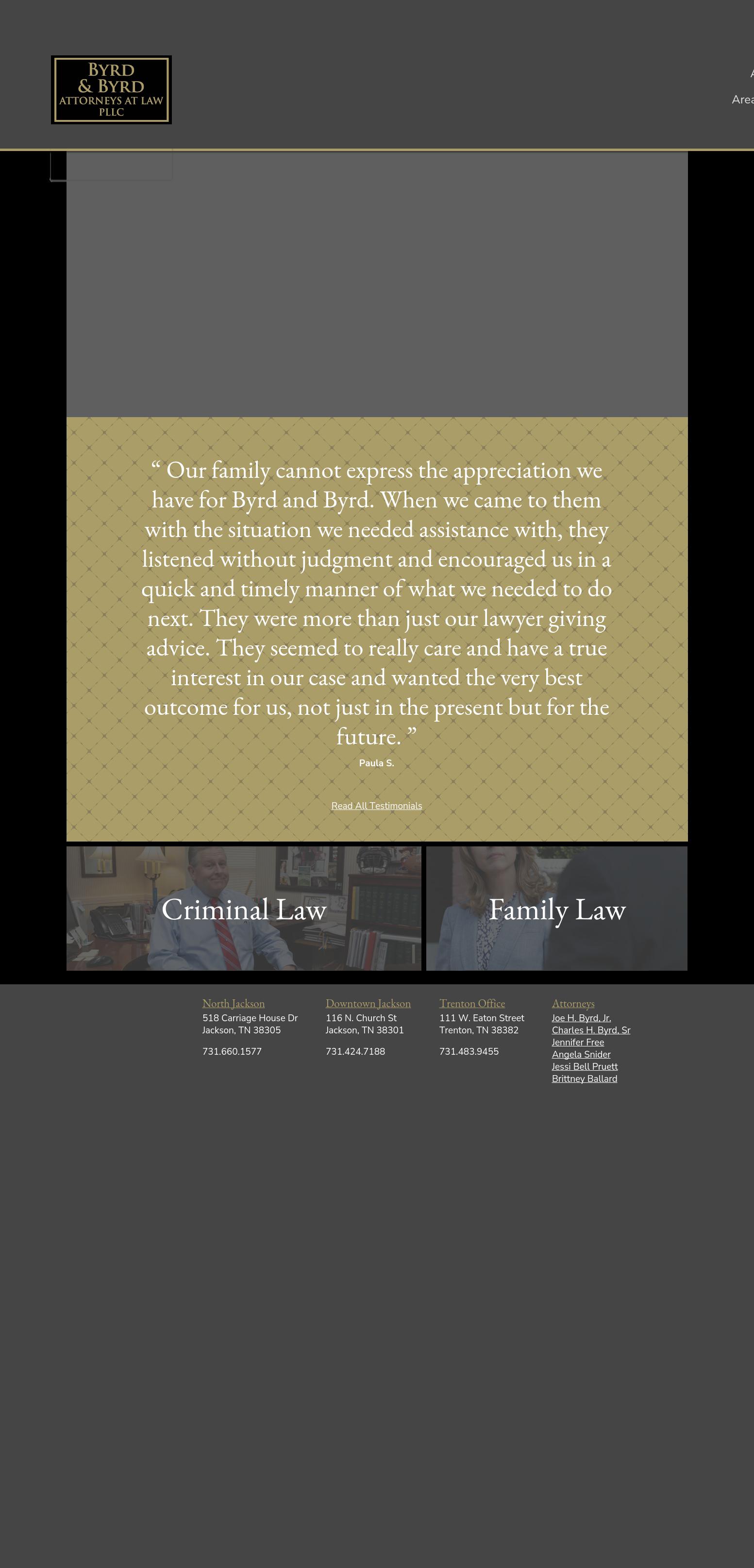 Byrd & Byrd, Attorneys at Law, PLLC, North Office - Jackson TN Lawyers