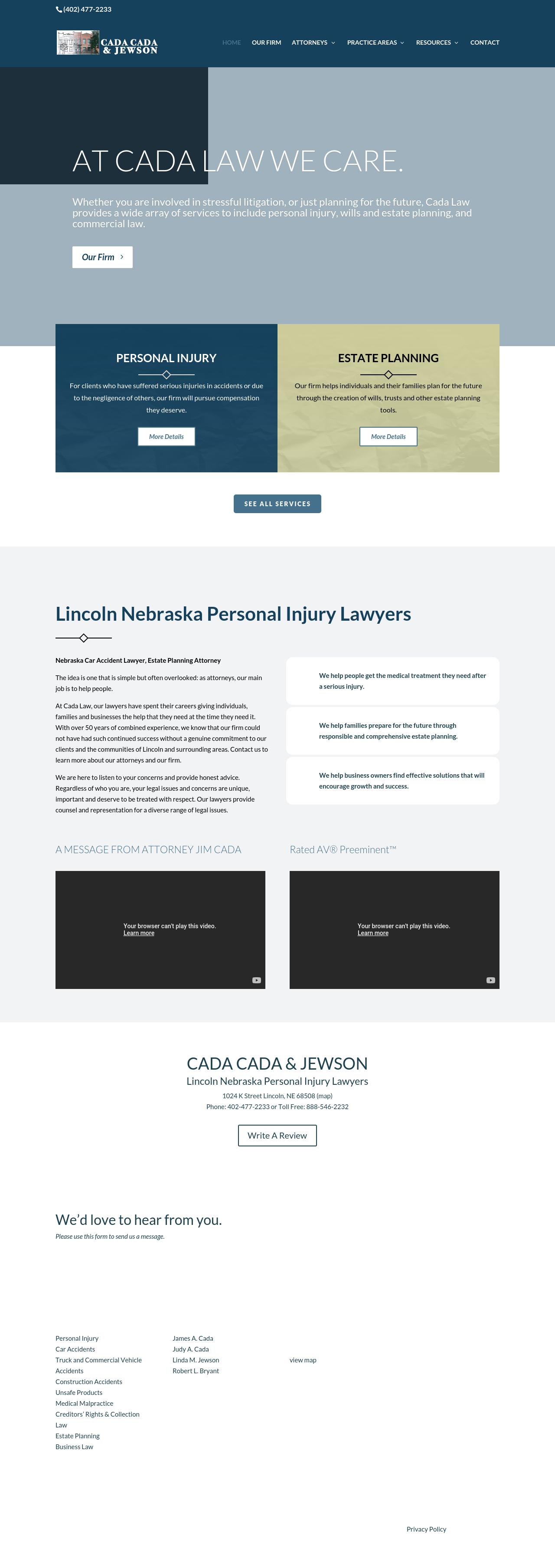 Cada Cada Hoffman Jewson - Lincoln NE Lawyers