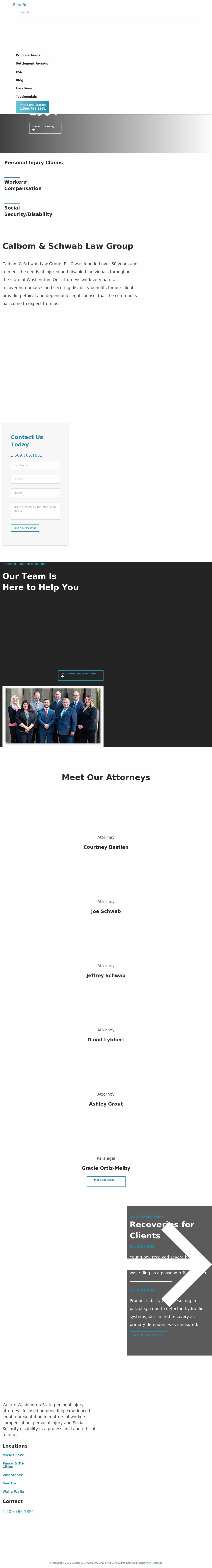 Calbom & Schwab, P.S.C. - East Wenatchee WA Lawyers