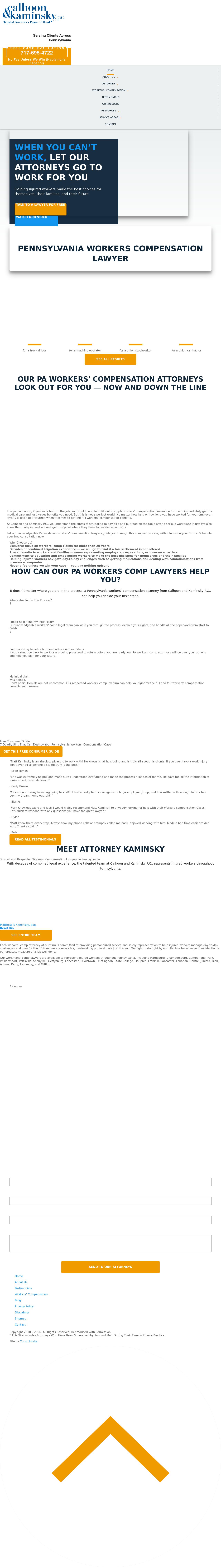 Calhoon and Kaminsky P.C. - Harrisburg PA Lawyers