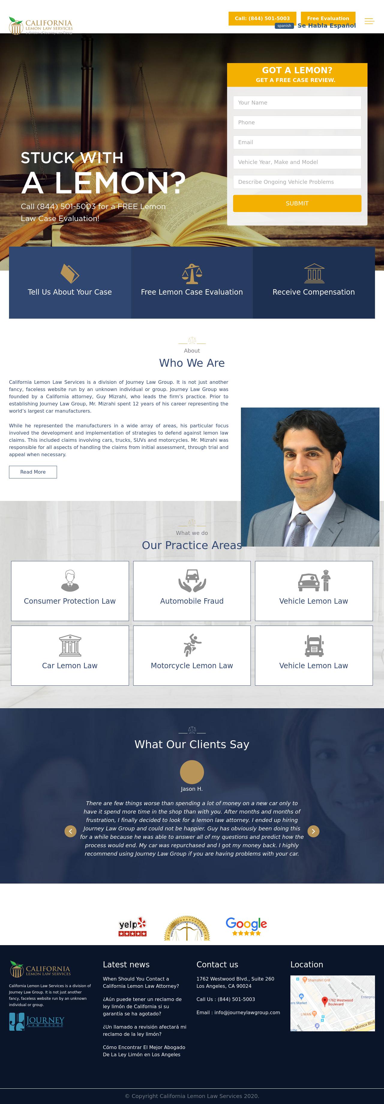 California Lemon Law Services a division of Journey Law Group - Los Angeles CA Lawyers
