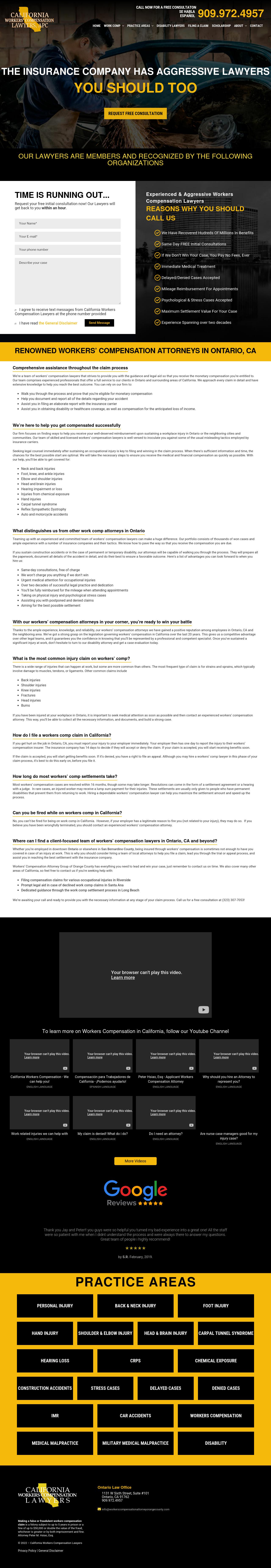 California Workers Compensation Lawyers, APC_Ontario - Ontario CA Lawyers