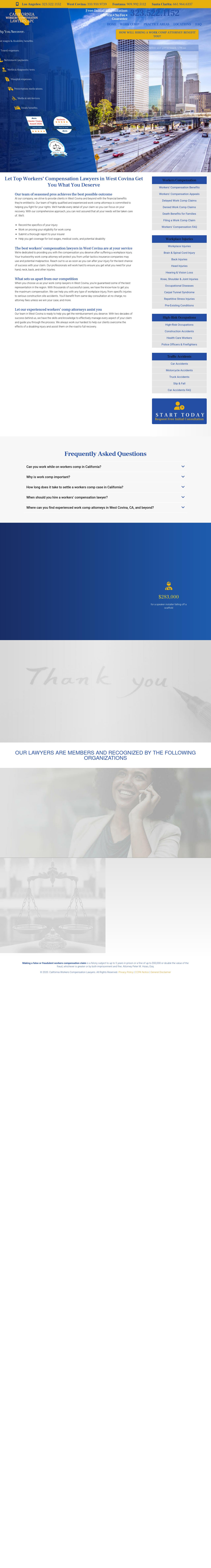 California Workers' Compensation Lawyers, APC - West Covina CA Lawyers