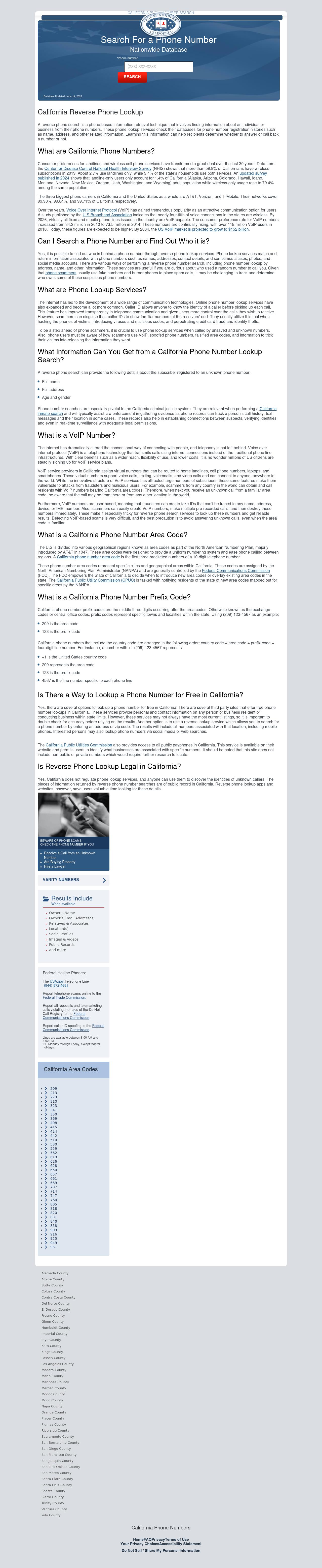 California Phone Numbers - Sacramento CA Lawyers