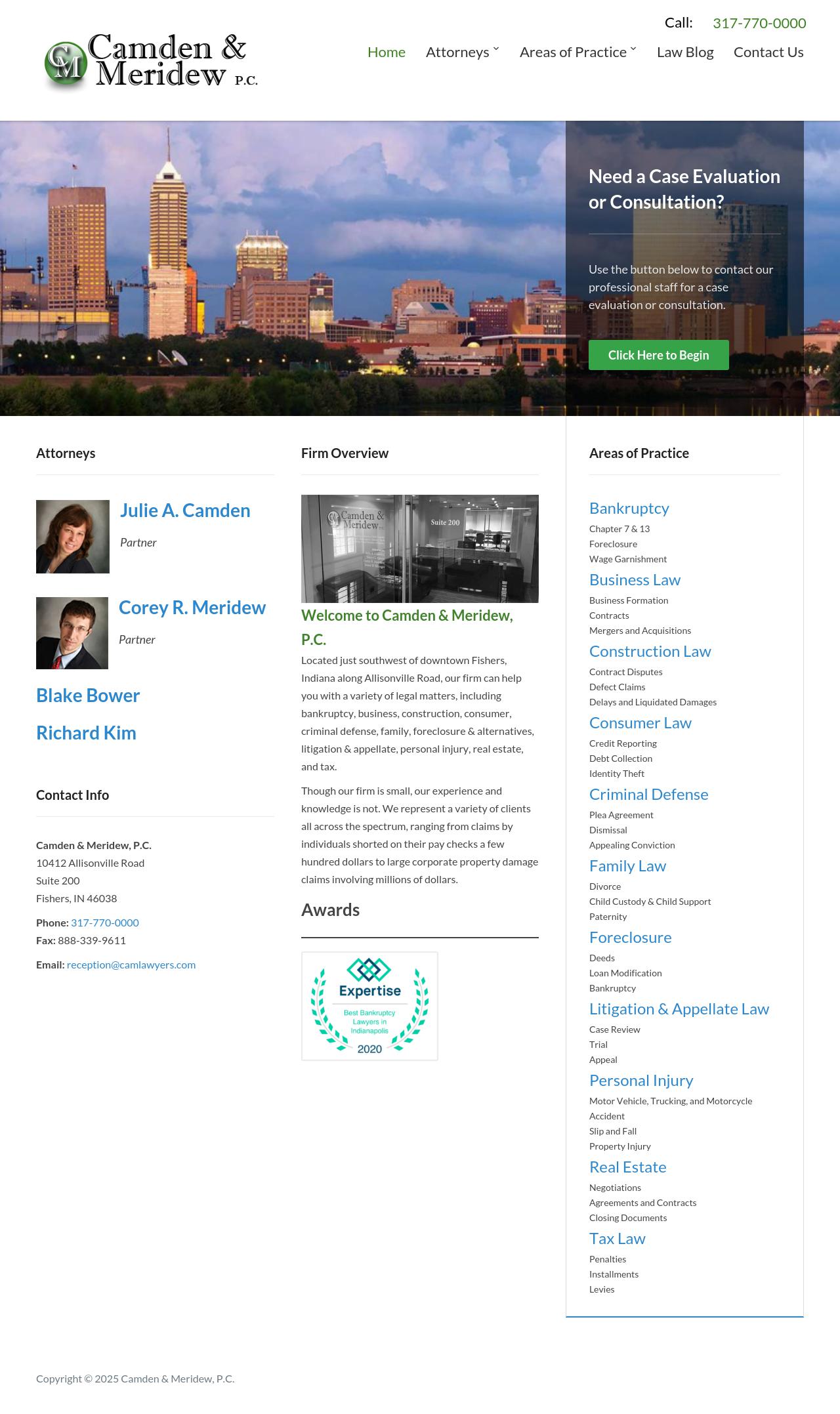 Camden & Associates P C - Fishers IN Lawyers