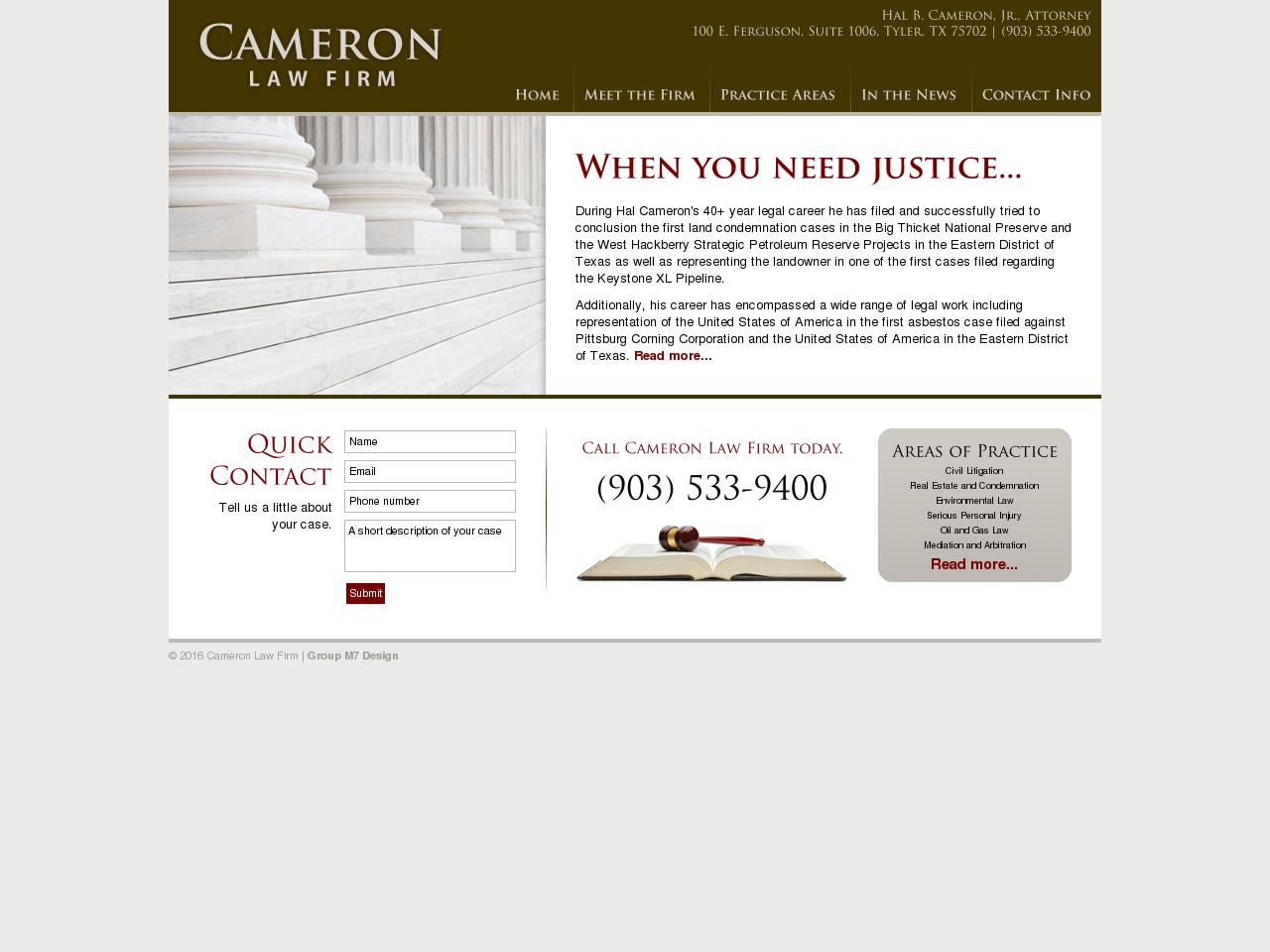 Cameron Hal B. Jr. - Tyler TX Lawyers