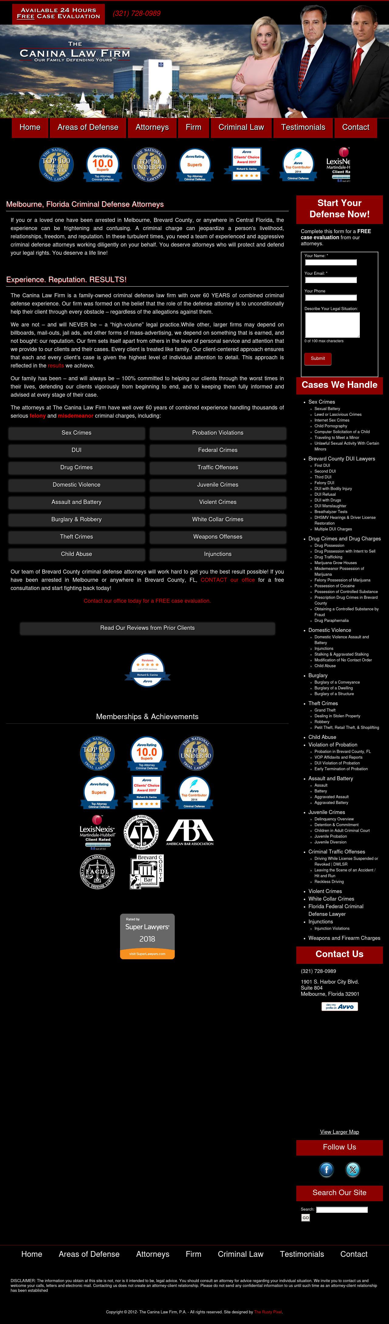 Canina, Richard G PA - Melbourne FL Lawyers