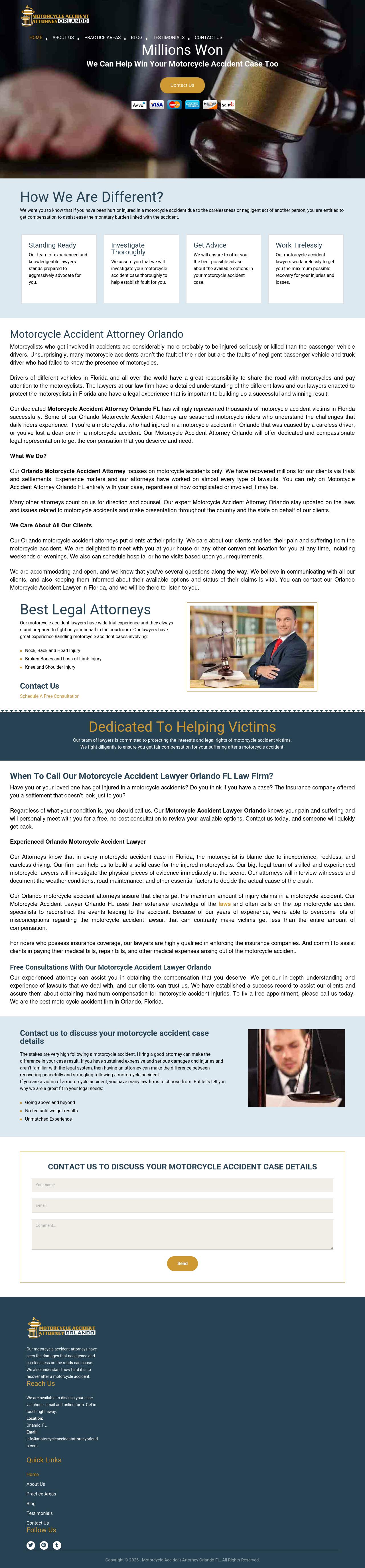 Motorcycle Accident Attorney Orlando - Orlando FL Lawyers