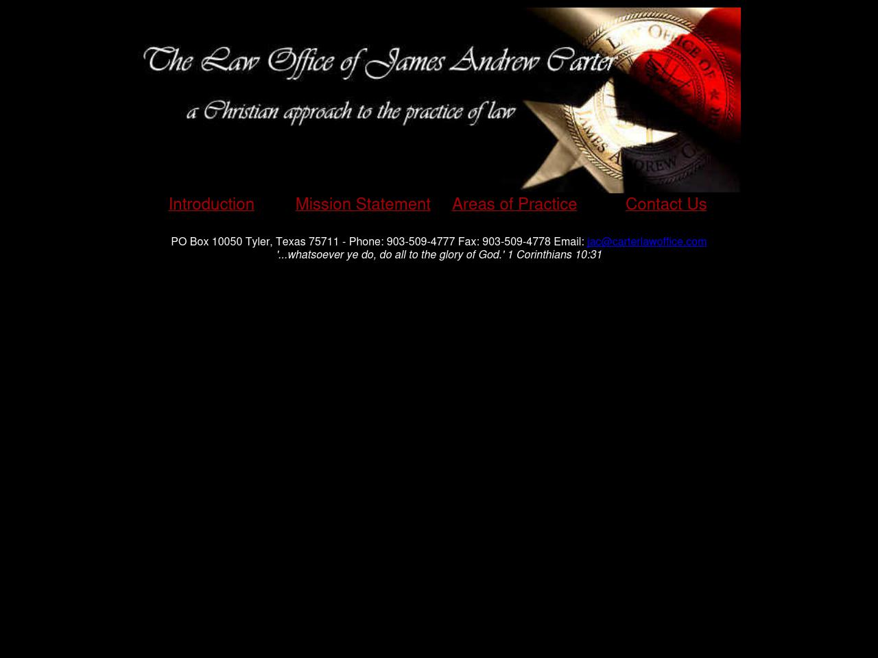 Carter, James Andrew - Tyler TX Lawyers