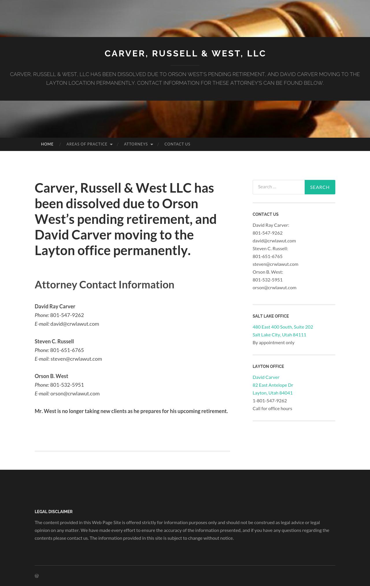 Carver & West L.L.C. - Salt Lake City UT Lawyers