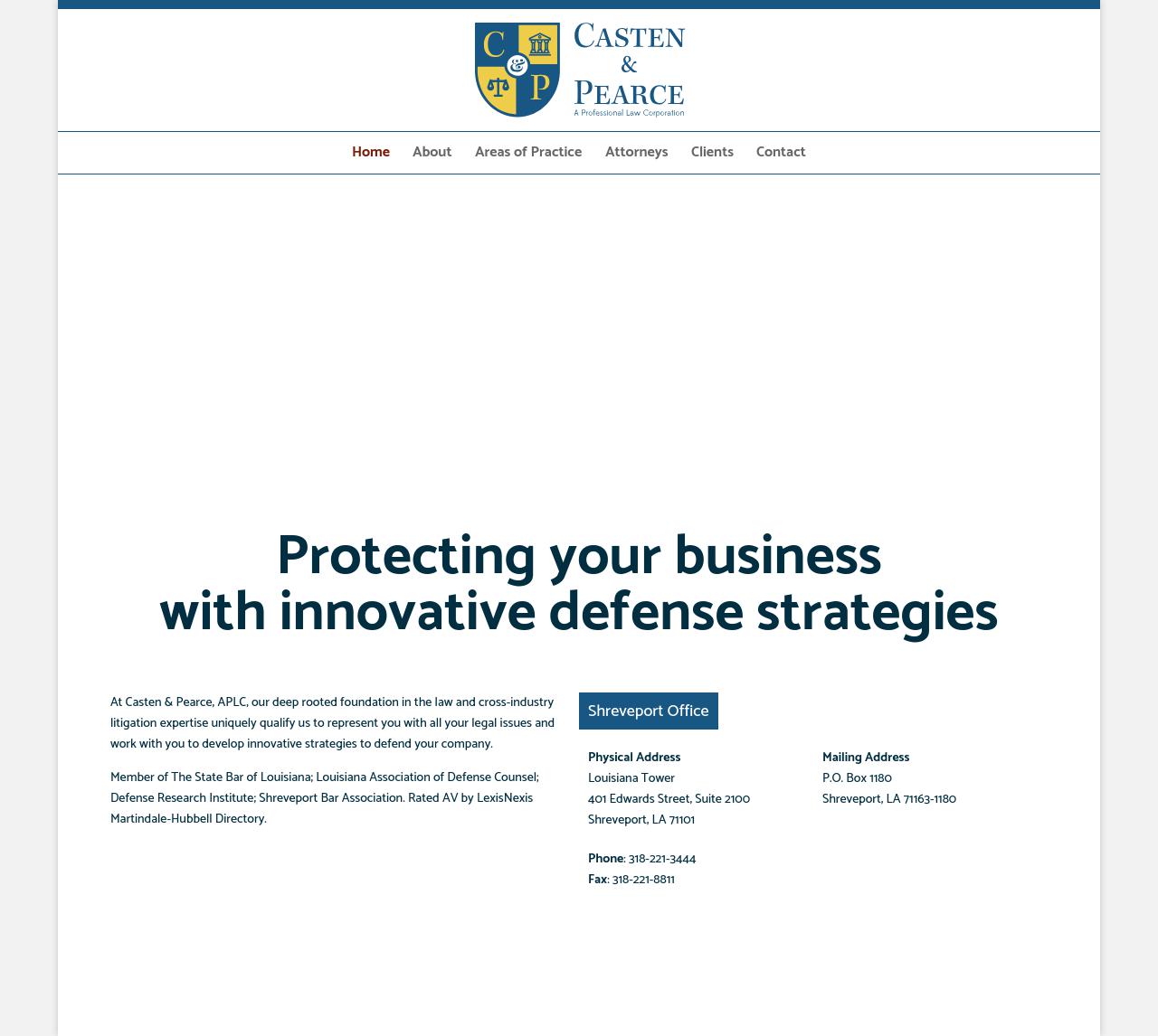 Casten & Pearce APLC - Shreveport LA Lawyers