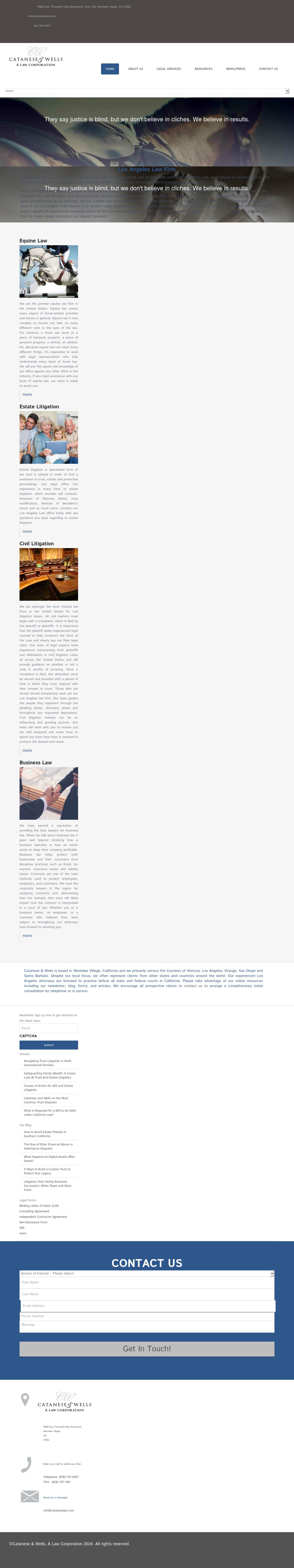 Catanese & Wells - Westlake Village CA Lawyers