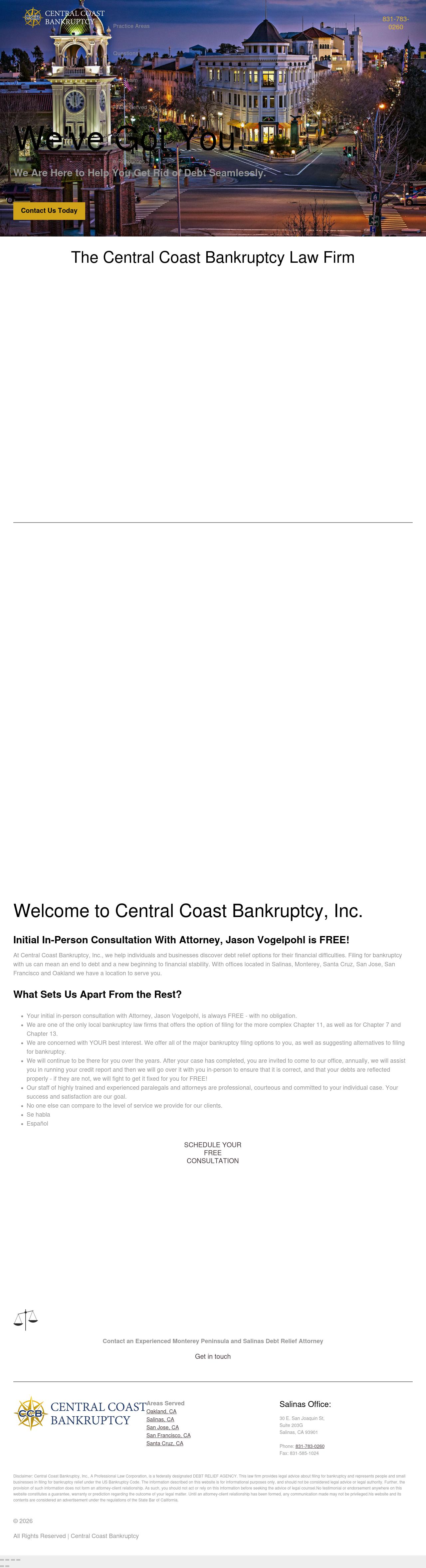 Central Coast Bankruptcy Inc. - San Jose CA Lawyers