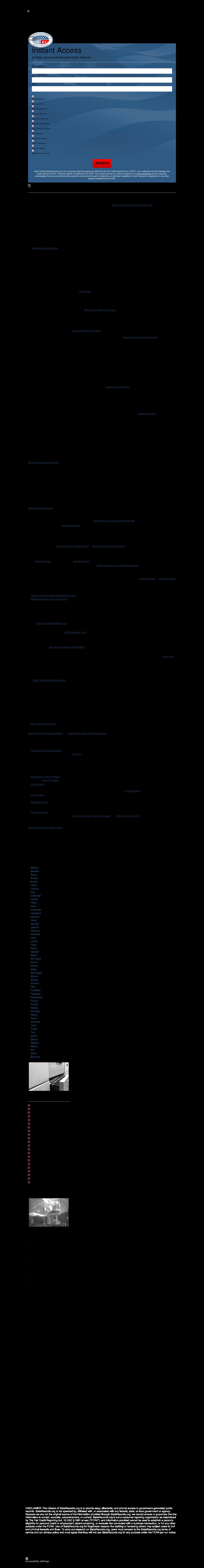 West Virginia State Records - Charleston WV Lawyers