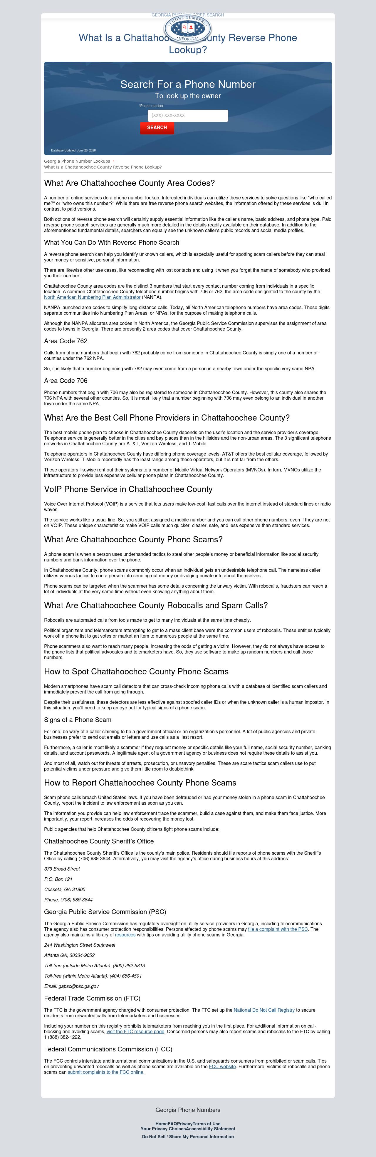 Chattahoochee County Reverse Phone Lookup - Cusseta GA Lawyers