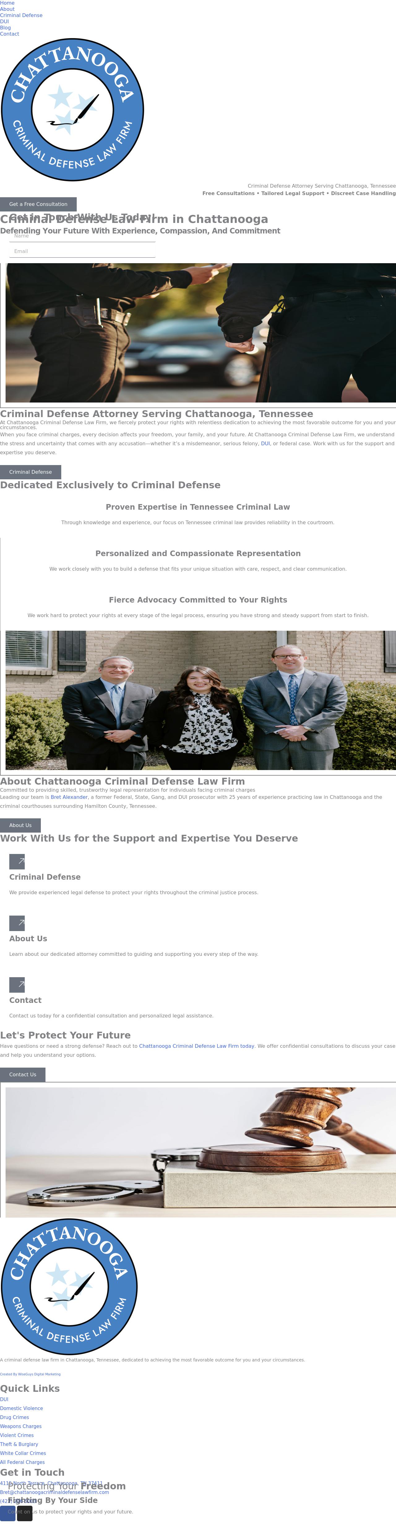 Chattanooga Criminal Defense Law Firm - Chattanooga TN Lawyers