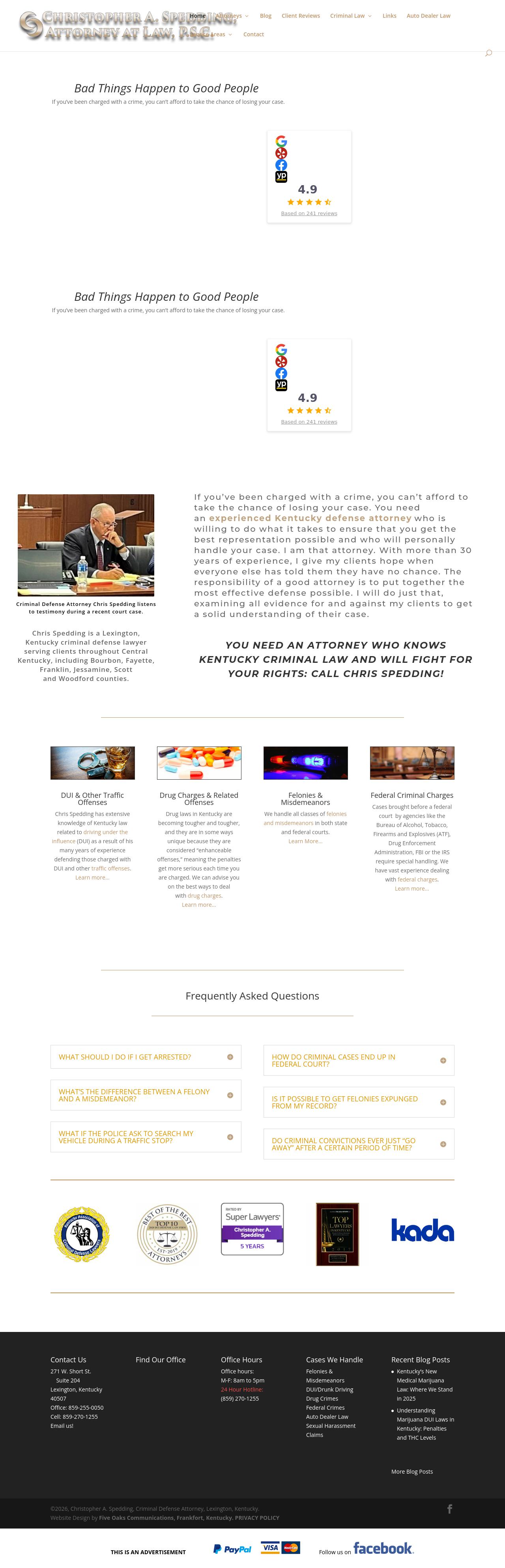 Christopher A Spedding Attorney At Law PSC - Lexington KY Lawyers