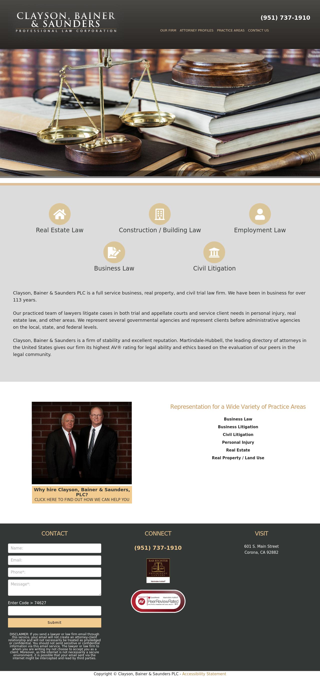 Clayson Mann Yaeger & Hansen A Professional Law Corporation - Corona CA Lawyers