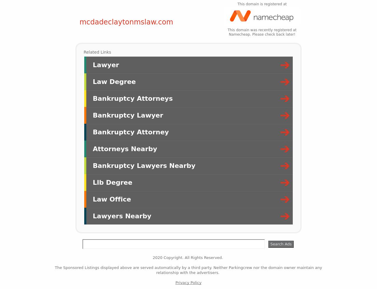 Clayton Bridgett McDade Attorney At Law - Jackson MS Lawyers