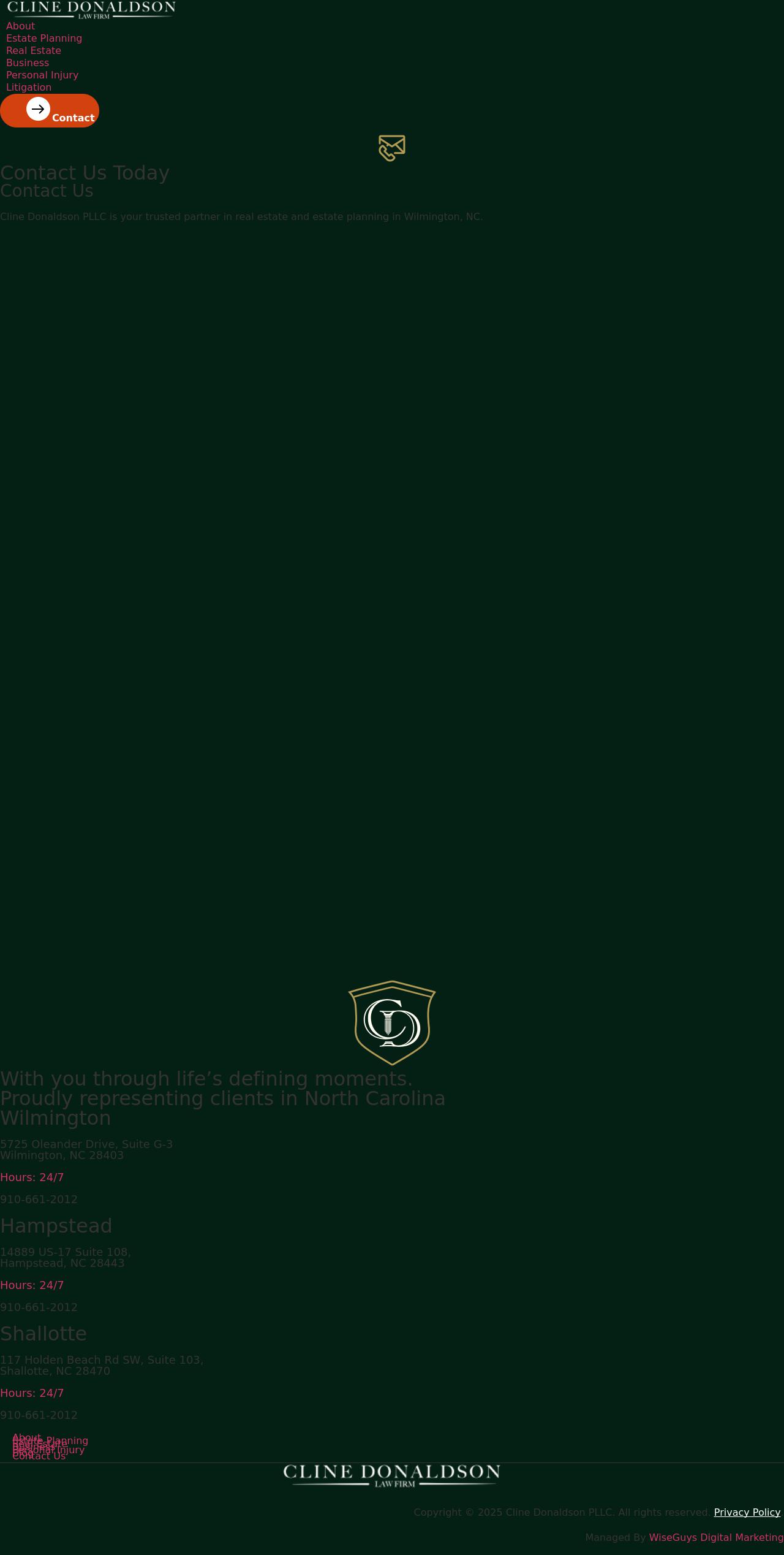 Cline Donaldson PLLC - Wilmington NC Lawyers