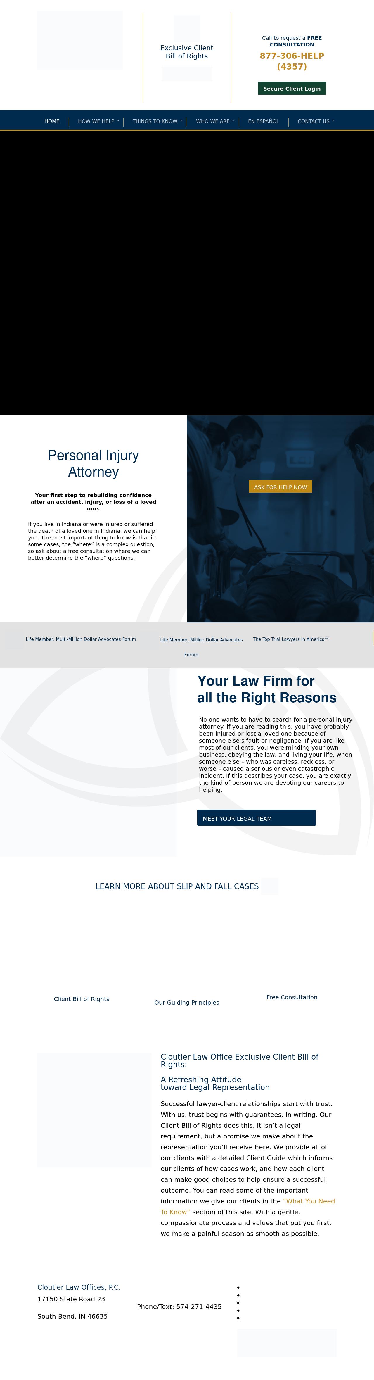 Cloutier Law Offices - South Bend IN Lawyers