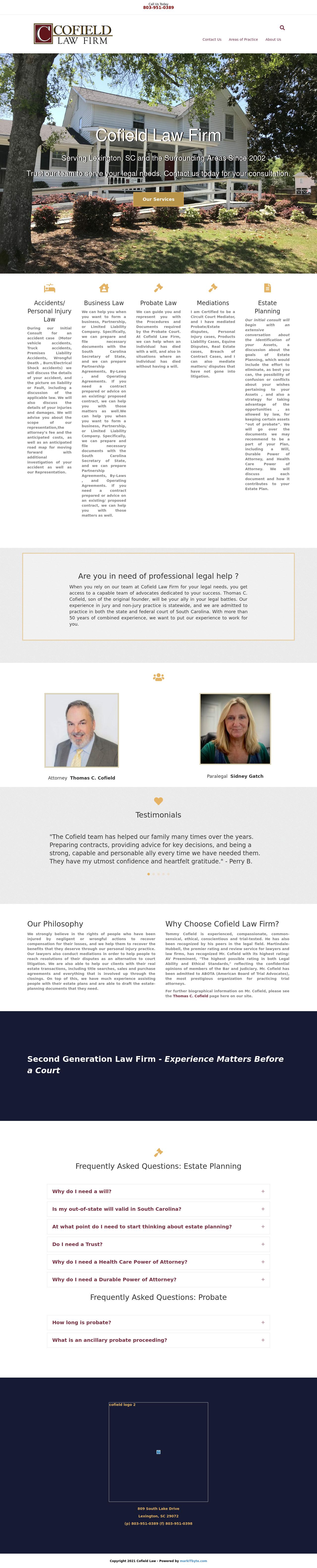 Cofield Law Firm - Lexington SC Lawyers