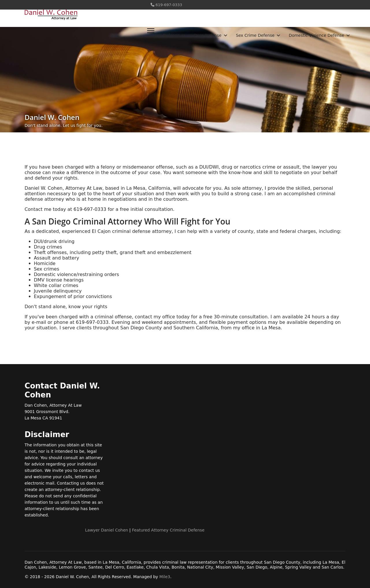 Cohen Daniel Attorneys At Law - La Mesa CA Lawyers
