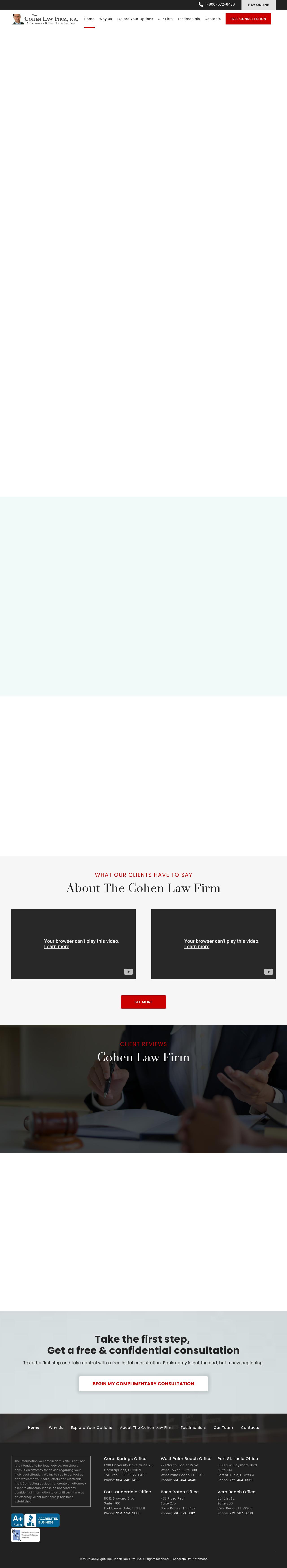 Cohen Law Firm PA - Pompano Beach FL Lawyers