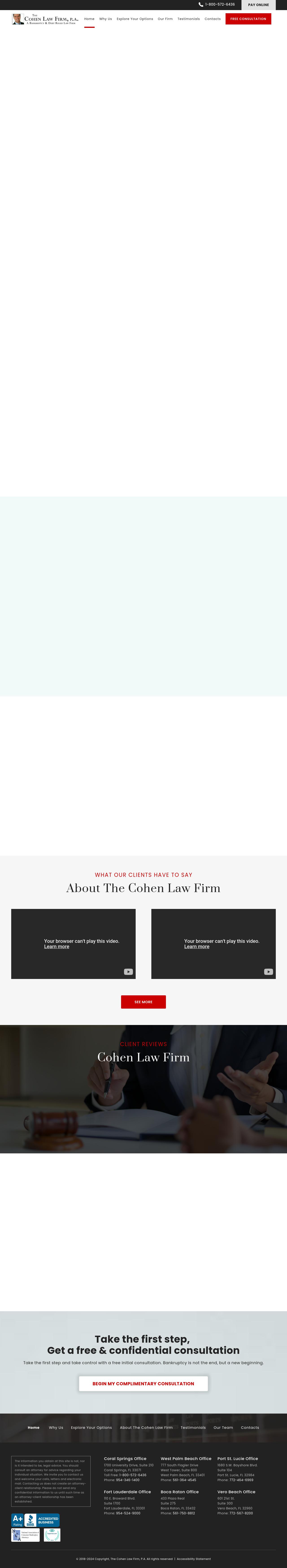 Cohen Law Firm PA - Pompano Beach FL Lawyers