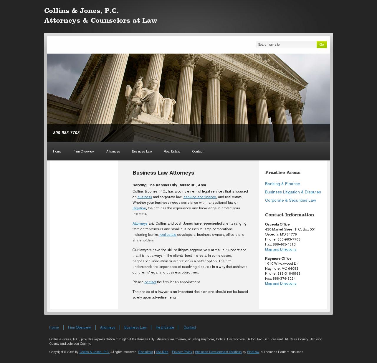 Collins & Jones, P.C. - Raymore MO Lawyers