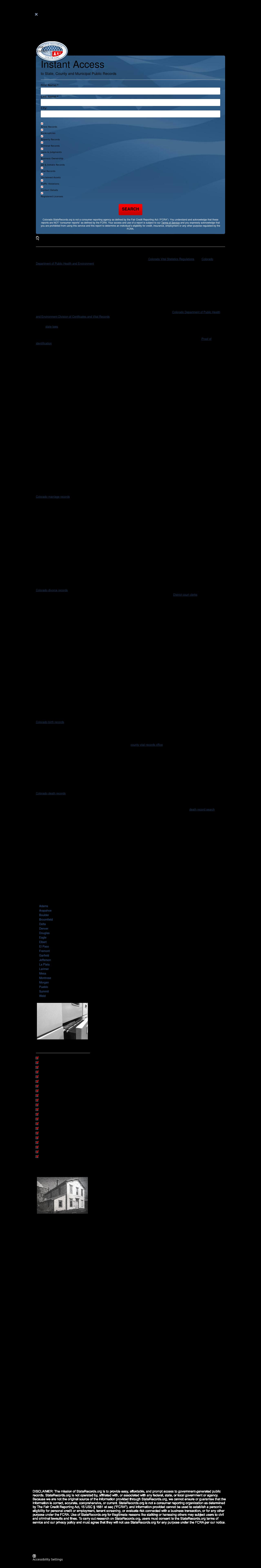 Colorado Birth Record - Denver CO Lawyers