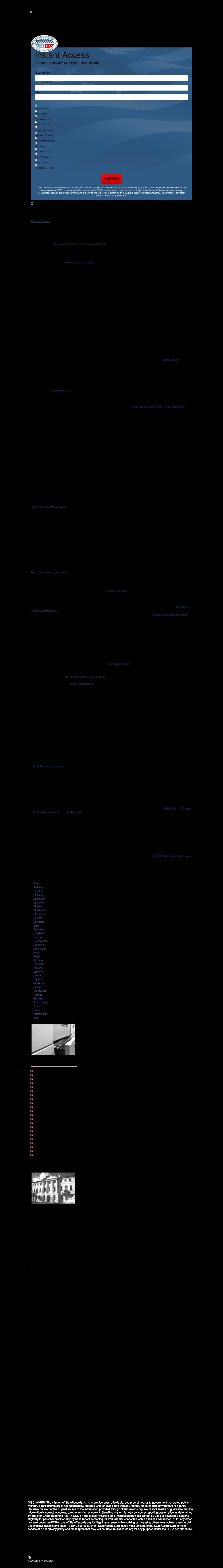 South Carolina State Records  - Columbia SC Lawyers