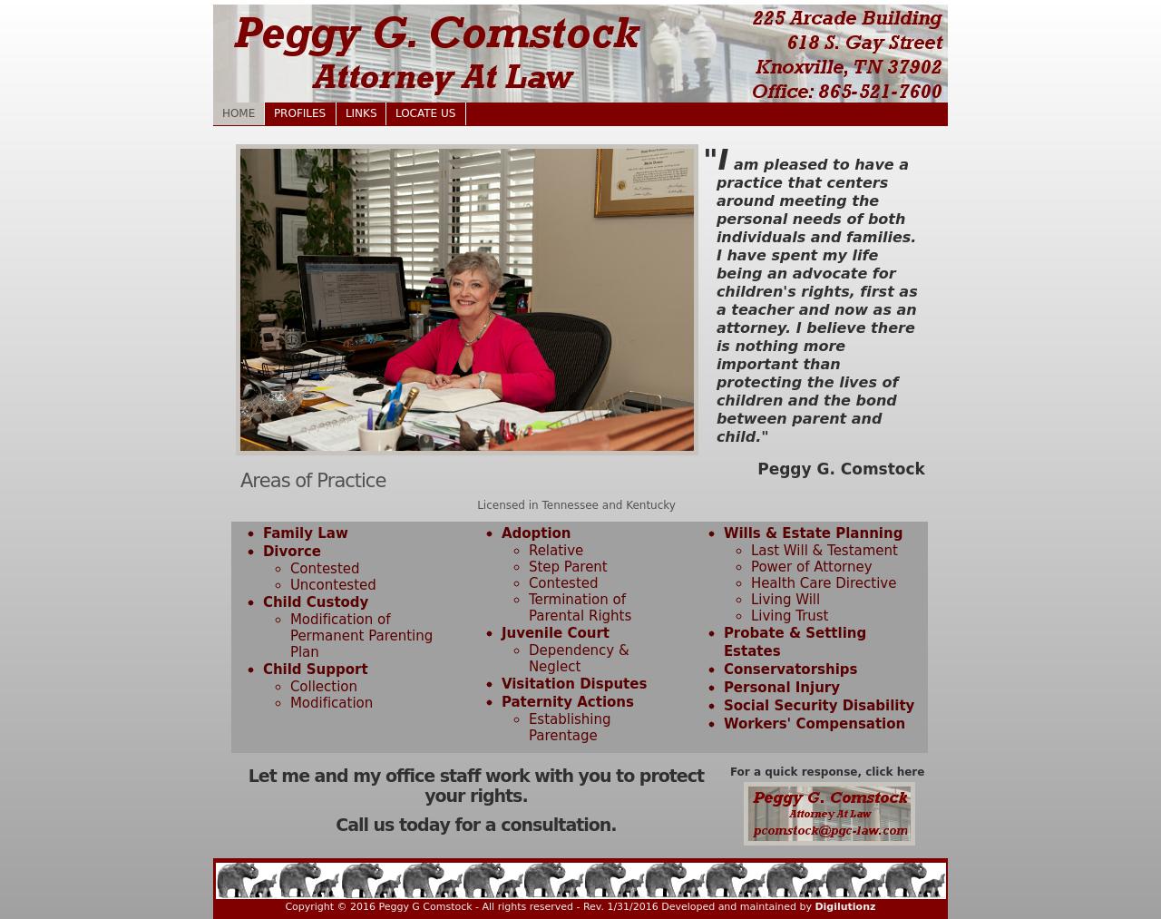 Comstock Peggy G Attorney at Law - Knoxville TN Lawyers