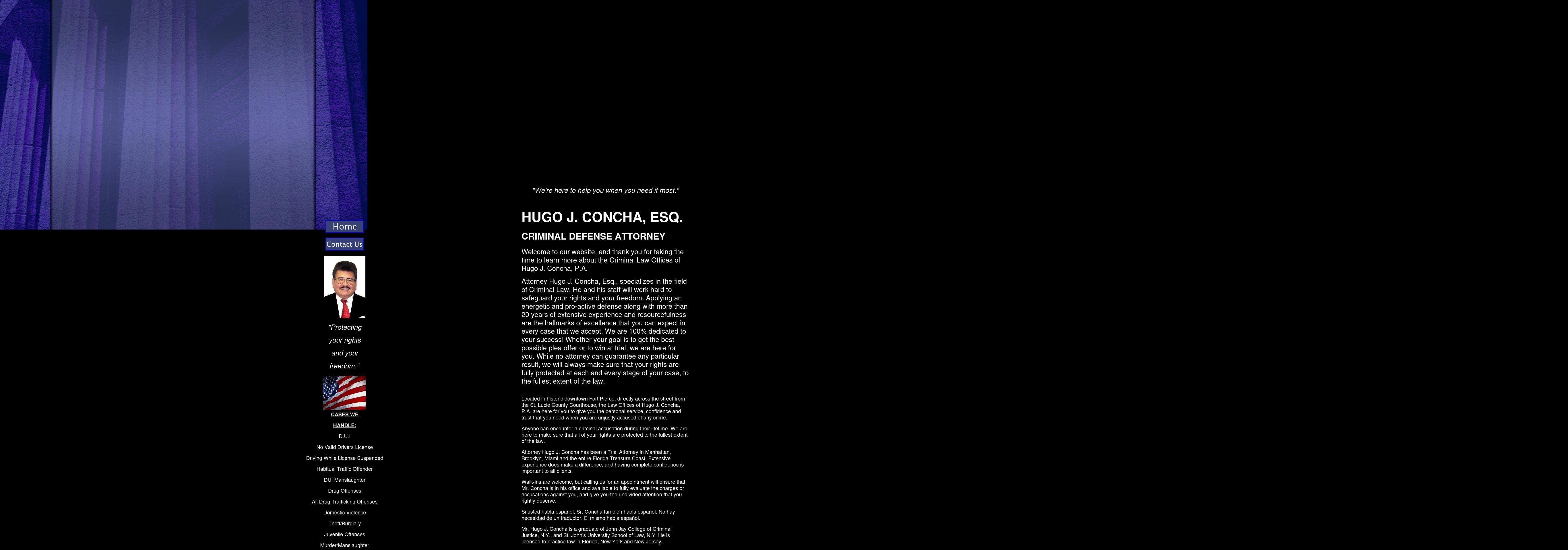 Concha, Hugo J - Fort Pierce FL Lawyers