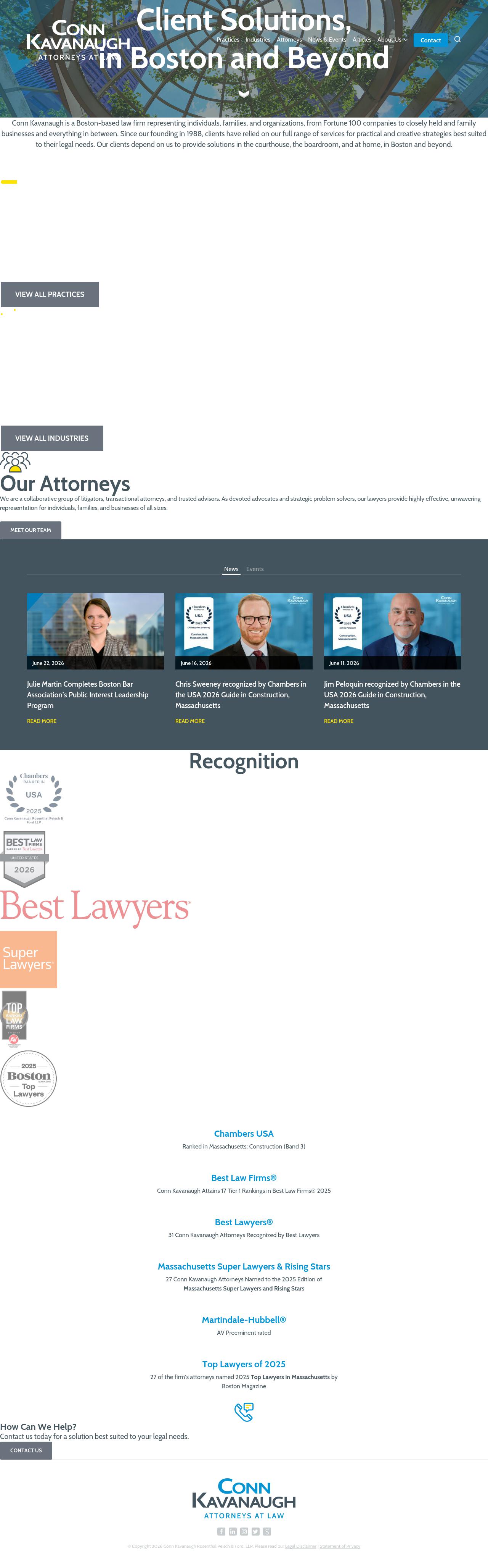 Conn Kavanaugh - Boston MA Lawyers