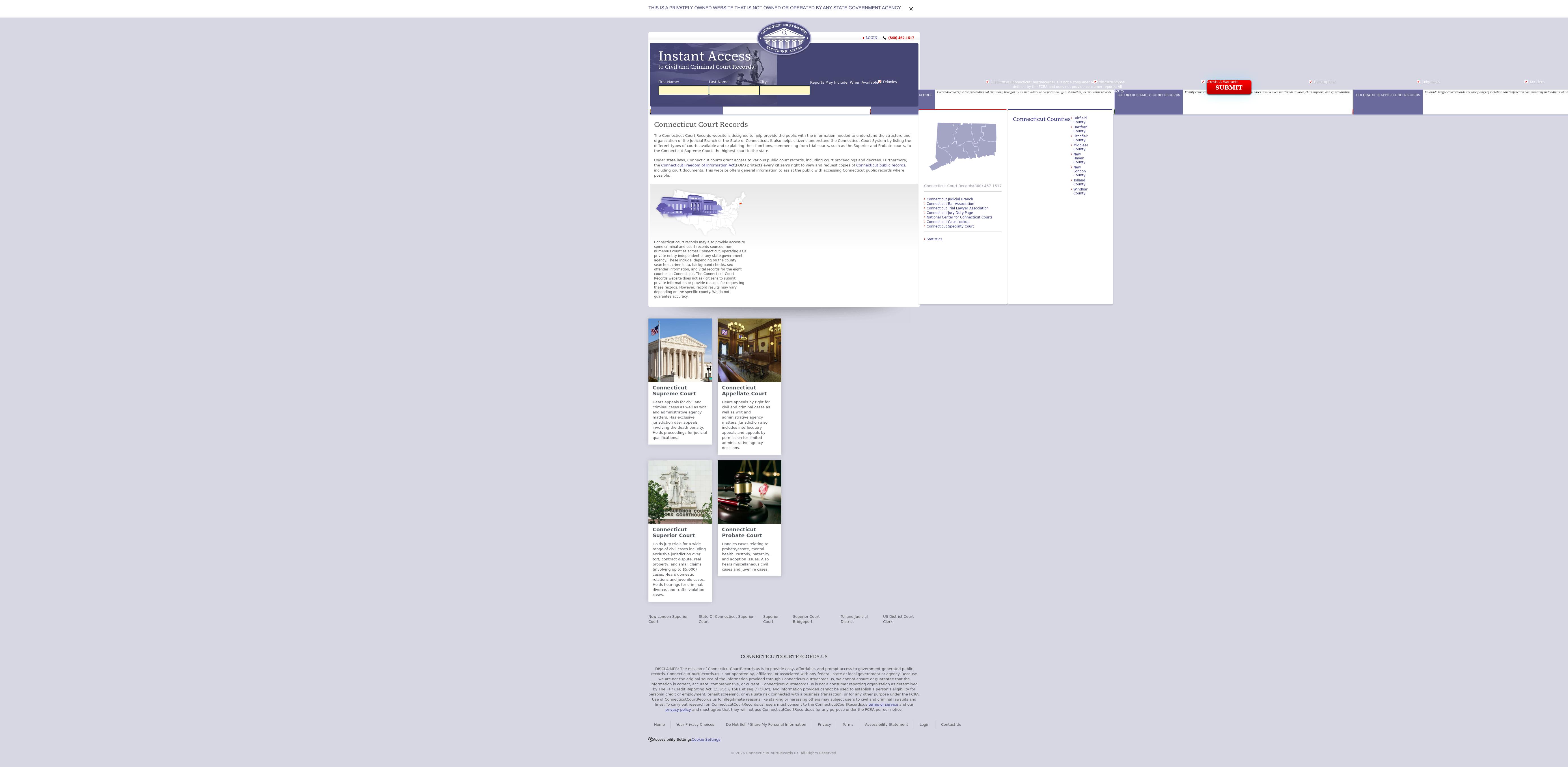 Connecticut Court Records - Hartford CT Lawyers