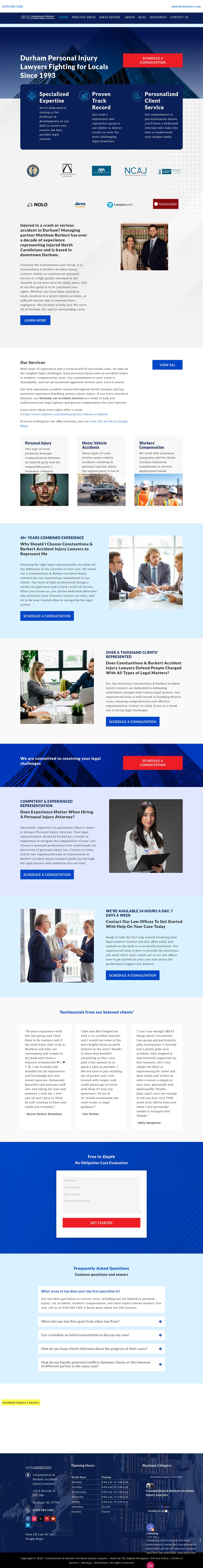 Constantinou & Burkert - Durham NC Lawyers